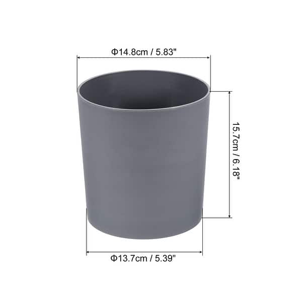 2pcs 6" Plastic Round Flowerpot Planter Container for Indoor Outdoor